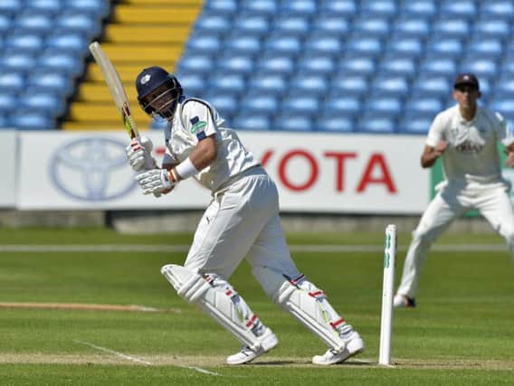 Joe Root in action for Yorkshire against Surrey this week