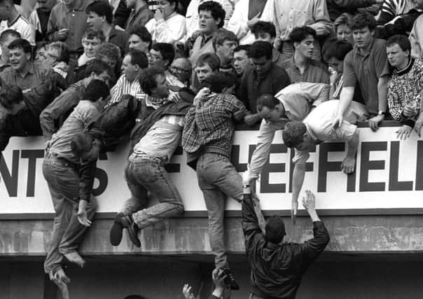 Scenes from the Hillsborough disaster