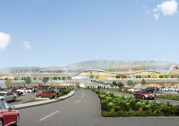 An artist's impression of the proposed new Meadowhall leisure complex
