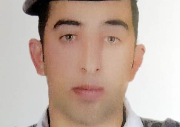 Maaz al-Kassasbeh, who was captured by Islamic State (IS) jihadist group on December 24 in Syria. The Islamic State group released a video on February 3, 2015, purportedly showing the burning alive of the Jordanian pilot.