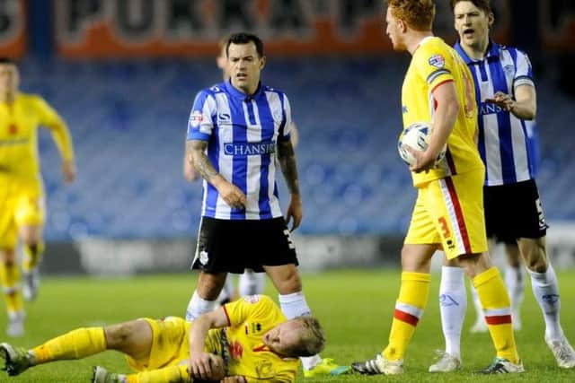 Ross Wallace was sent off against MK Dons last month