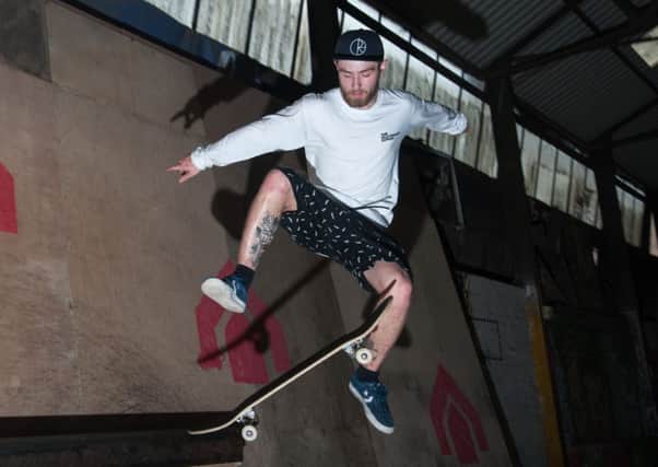 The House Skatepark at Neepsend Sheffield
Skate tutor Ashley Mercer in action on the jumps
Picture Dean Atkins