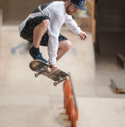 The House Skatepark at Neepsend Sheffield
Skate tutor Ashley Mercer in action on the jumps
Picture Dean Atkins