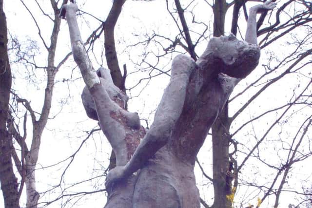 The Lovers during its time in a Bessacarr garden.