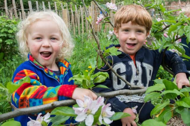 The Sheffield Woodland Kindergarten at Lynwood Gardens where children are taught in the open air and learn at first hand about nature and the world around them
Picture Dean Atkins