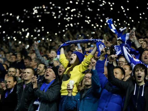 The crowd at Hillsborough during Sheffield Wednesday's 2-0 win over Brighton