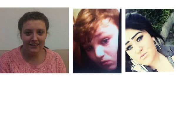 Hannah Ward, Keiran Richie and Emily Smith have all gone missing