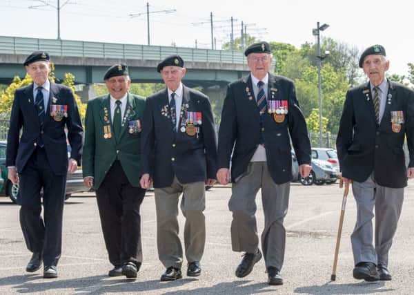 Sheffield Normandy Veterans who will be attending the beaches again 72 years after the original landings took place

L to R
Gordon Drabble, George Hodgson, Cyril Elliott, Douglas Austin, Charlie Hill
Picture Dean Atkins
