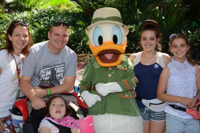 Kirsty Broughton and family (left to right Kirsty, 26, Lee, 45, Chloe, 9, Bethany, 16, Amyrose, 12