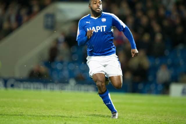 Chesterfield vs Doncaster Rovers - Sylvan Ebanks-Blake - Pic By James Williamson