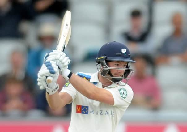 Adam Lyth was 80 not out at the close for Yorkshire