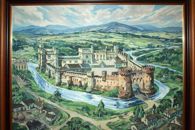 A painting of Sheffield Castle