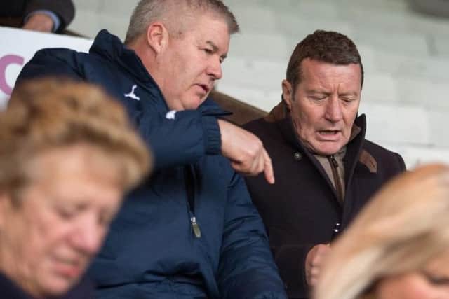 Chesterfield chief Chris Turner with boss Danny Wilson