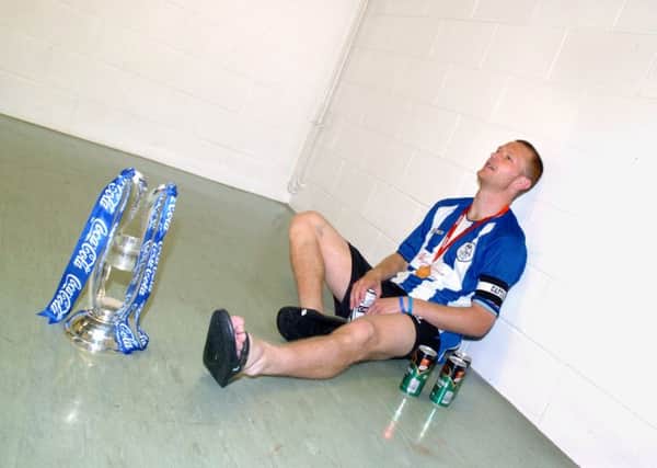 Owls skipper Lee Bullen  exhausted reflects in the dressing room on the season and a job well done
