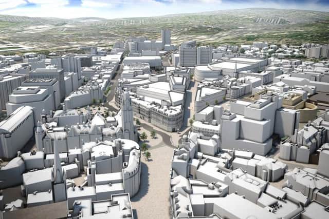 Image of how the proposed new retail quarter for Sheffield could look.