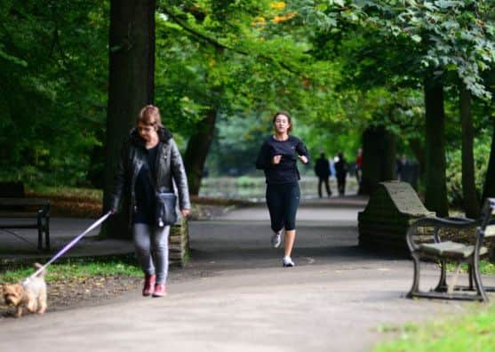 Endcliffe Park is a popular running route in Sheffield.