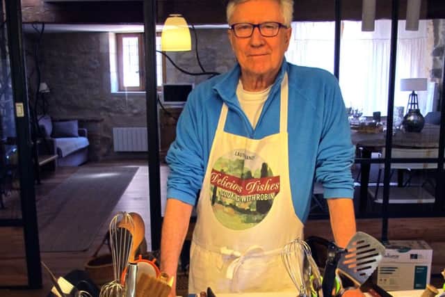Robin Ellis, star of the 1970s series Poldark, with his cookery books