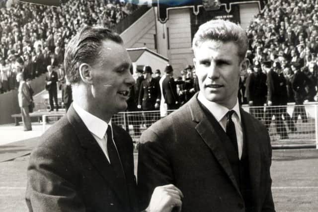 Vic Mobley with Alan Brown at Wembley, 1966