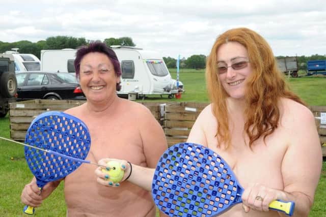 Carol Wood and Angie Cox at last year's festival.