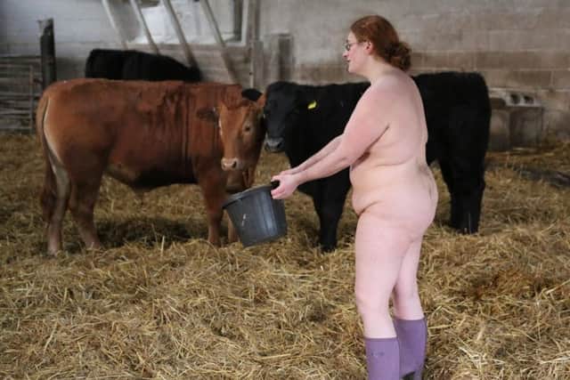 Angie Cox will be taking time off from tending the cattle at Nudestock.