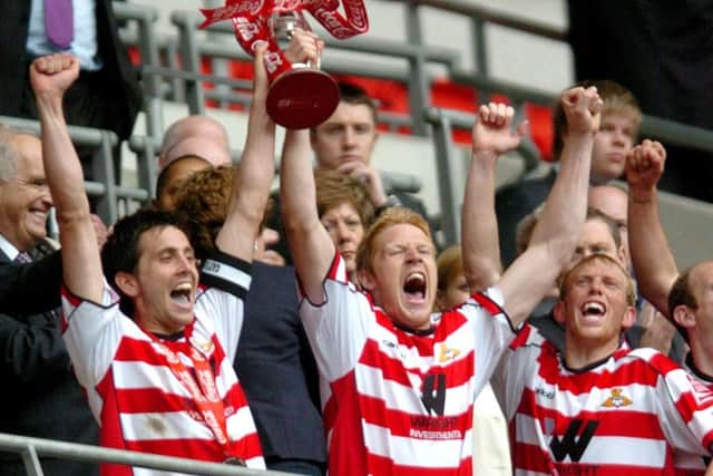 Doncaster Rovers triumph at Wembley in 2008.