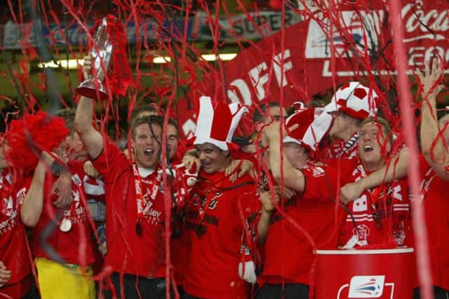 Play-off joy for Barnsley in 2006.