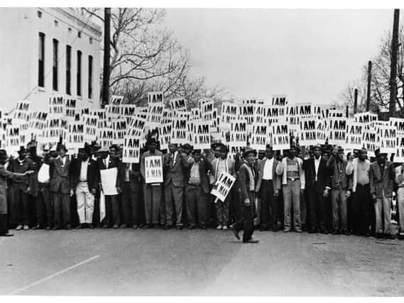 I am a man  Memphis sanitation workers' strike, 1968  
Copyright: Ernest. C Withers