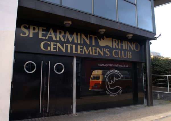 Spearmint Rhino Gentlemen's Club on Brown Street, Sheffield