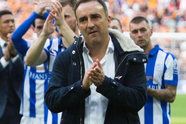 An emotional Carlos Carvalhal after the game
