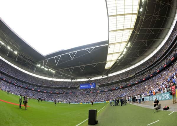 41,00 Owls fans at Wembley...Pic Steve Ellis