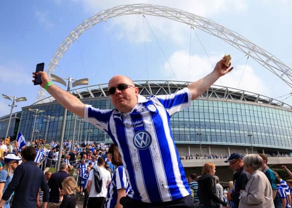 Sheffield Wednesday fans before the Championship Play-Off Final at Wembley Stadium, London (Photo: PA)