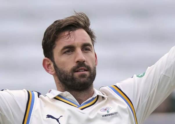 Liam Plunkett: top second innings scorer for Yorkshire.  Picture Bruce Rollinson