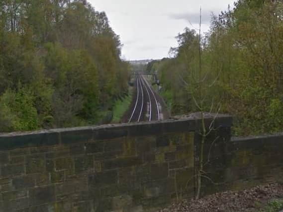 The incident occurred on rail tracks through Unstone to the north of Chesterfield.
