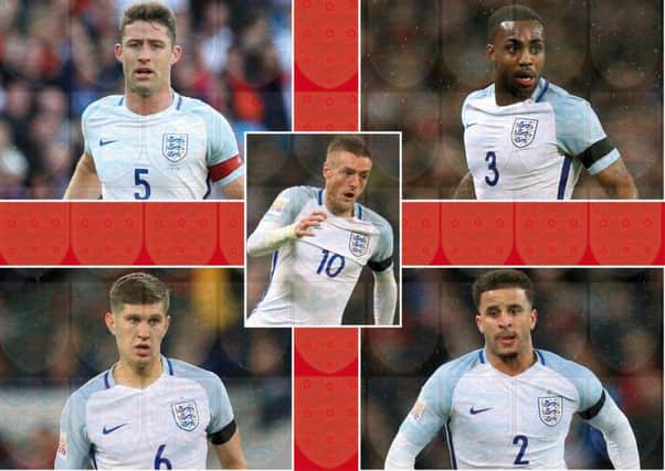 Gary Cahill, Danny Rose, Kyle Walker, John Stones and Jamie Vardy all hail from South Yorkshire/North Derbyshire