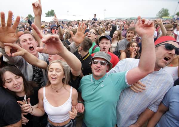 Fans enjoying the Mosborough Music Festival, Sheffield, United Kingdom on 4 June 2016. Photo by Glenn Ashley.