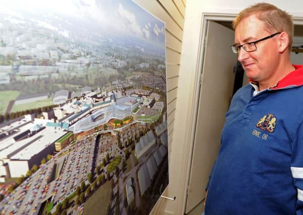 David Oathen looks at the new plans for the new leisure hall at Meadowhall. Picture: Andrew Roe