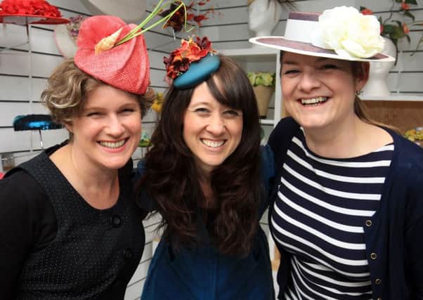 The Hat Stand pop-up shop in the Winter Garden in Sheffield. Pictured are Siobhan Nicholson, Amanda Moon and Sophie Cooke.