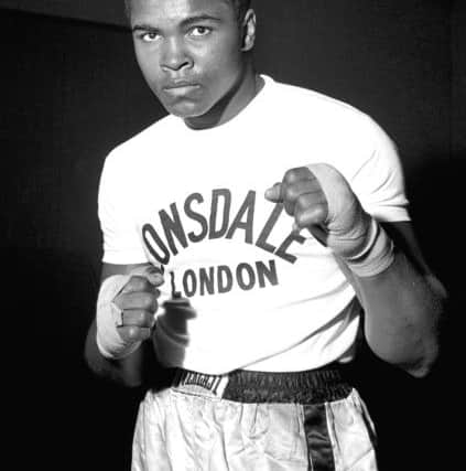 Cassius Clay, in training prior to defending his world heavyweight championship title against Henry Cooper in London. PRESS ASSOCIATION Photo.
