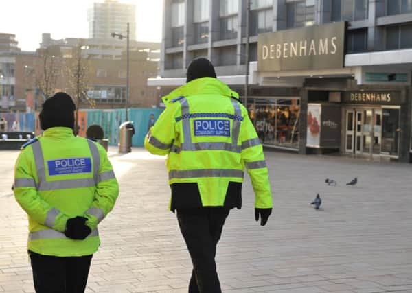 Community Support Officers patrol the city centre