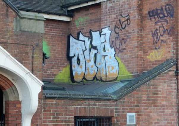 Graffiti at St Wilfrids Centre