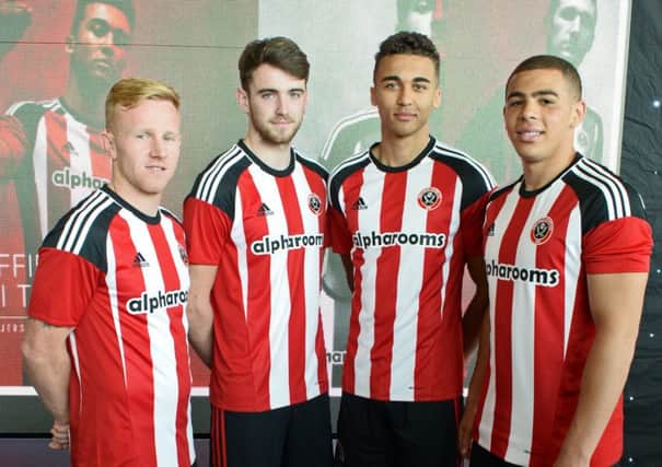 Sheffield United reveal their new kit and sponsor at Robin Hood Airport. Picture: Marie Caley