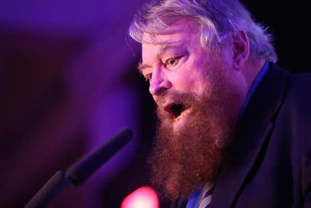 Actor Brian Blessed was in hysterics with The Queen at Buckingham Palace.