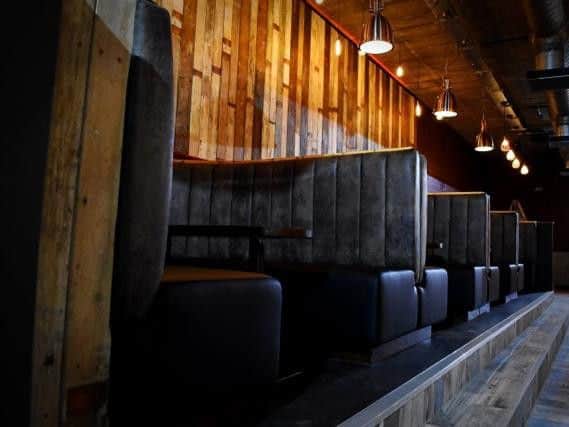 Seating areas at the new look pub.