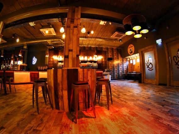 Frank & Stein has a German bierkeller theme.