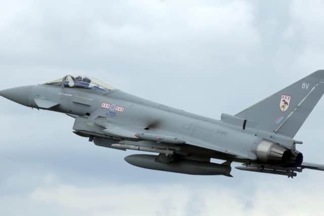 The sonic booms were caused by RAF Typhoons.