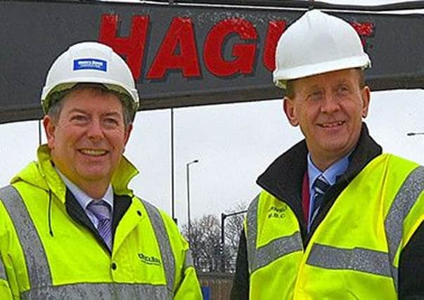 Sir Steve Houghton, right, with Simon Carr of Henry Boot