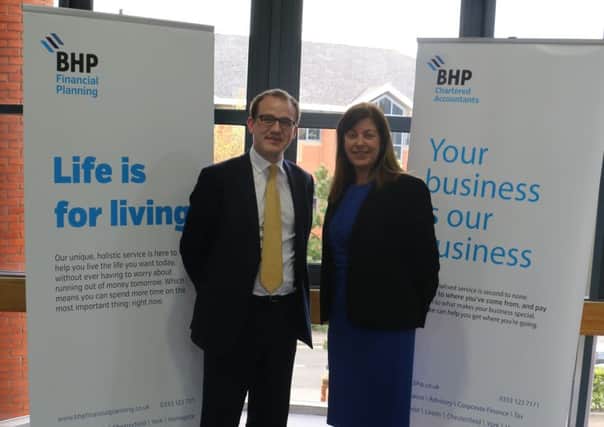 Tom La Dell with managing director of BHP Financial Planning Joy Clegg