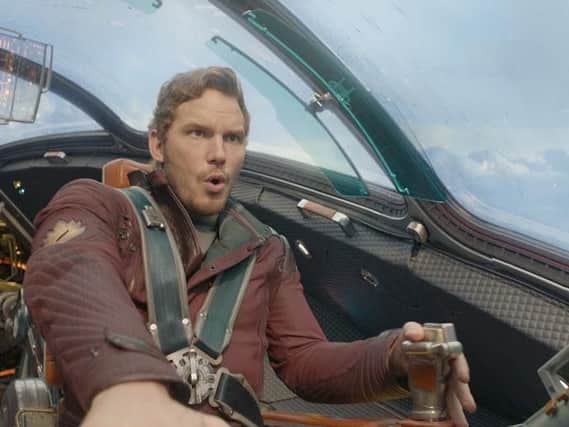 Chris Pratt stars in Guardians of the Galaxy.