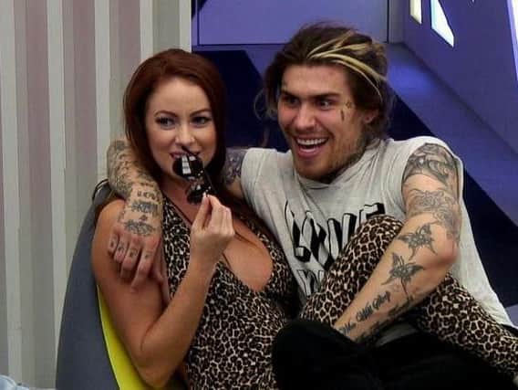 Laura with Marco Pierre White Jr in Big Brother. (Photo: Channel 5).