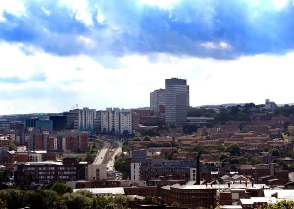 Sheffield city centre skyline